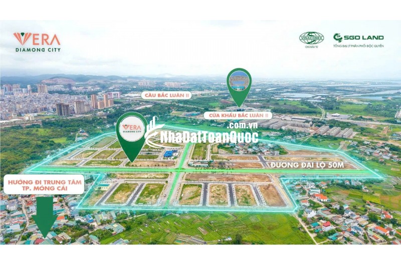 ĐẤT NỀN MÓNG CÁI - TÂM ĐIỂM ĐÓN SÓNG ĐẦU TƯ MỚI – 80M2 MT6M CHỈ 29TR/M2. LH:0353561379.