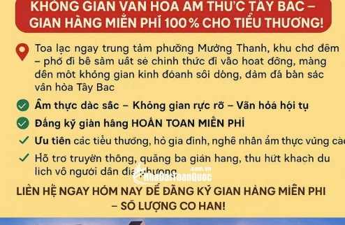 Chợ đêm Mường Thanh bố đi bộ trung tâm văn hoá và giao thương