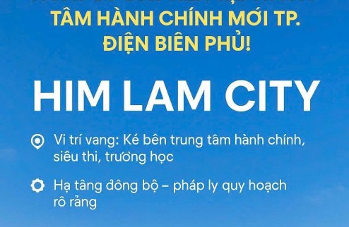 Bán đất khu đô thị him lam kiểu mới phía đông trục 60m