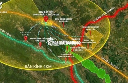 BÁN ĐẤT NỀN LONG PHÁT THUÝ SƠN - SẴN SỔ ĐỎ - SANG TÊN NGAY - GIÁ CHI 99TR/LO