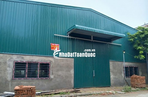 Cho thuê kho xưởng tạiTừ Sơn, Bắc Ninh diện tích 600m2 kết cấu Zamin mới 100%