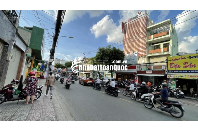 Giảm 6 tỷ bán gấp mặt tiền 6x30 Lê Quang Định, GIÁ BÁN: 19,5 TỶ
