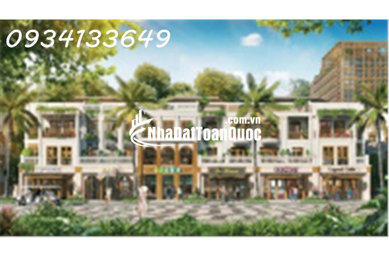 Giỏ hàng suất ngoại giao đặc biệt, ck 17%: Townhouse, biệt thự biển, sở hữu lâu dài