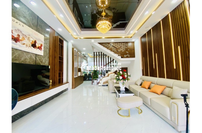 Ngay chợ Thạch Đà P14, Nhà 5 Tầng Gò Vấp 85m2 Xe Ben Ngủ Nhà, 5x17m, 4PN, 10.x T.Ỷ TL MẠNH