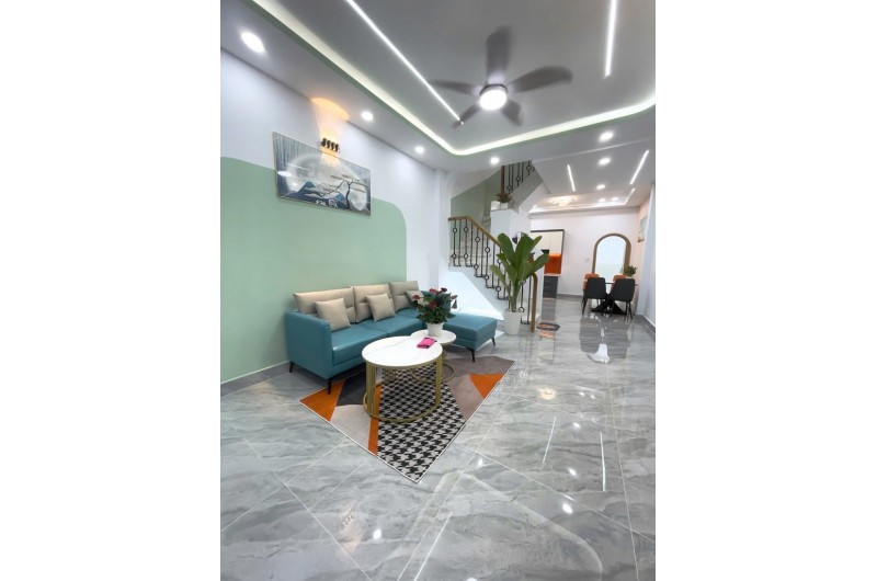 Gò Dầu, Tân Phú, Gần Aeon Mall, 2 Tầng BTCT, Hẻm 4m, 56m2 (4x14) Sát Mặt Tiền, SHR Đẹp Vuông Vức Hoàn Công Đủ, Nhỉnh 5 Tỷ Còn TL