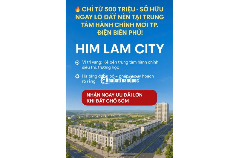 Khu đô thị him lan bán đất nền dư án khu trung tâm TMDV