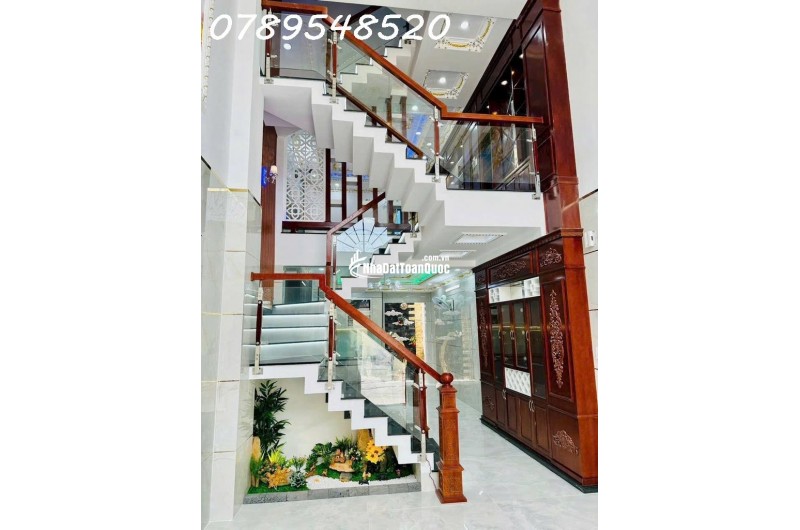 BÁN NHÀ 4 TẦNG MỚI – HẺM XE HƠI THÔNG – GẦN LÊ VĂN QUỚI – GIÁ HƠN 6 TỶ