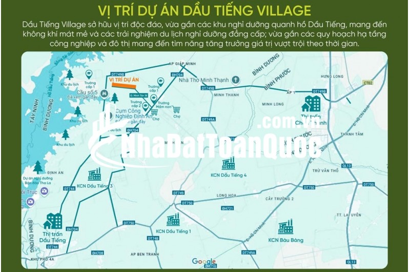 Đất thổ cư Định An, Dầu Tiếng, TP. Hồ Chí Minh giá 390 triệu/nền 225m2