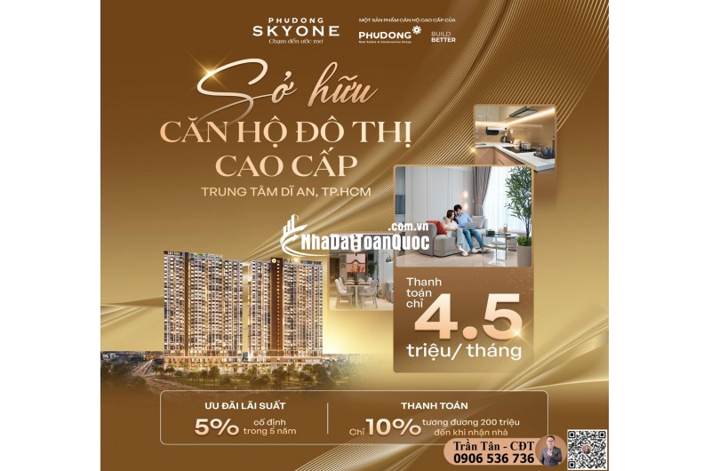 Chỉ Với 200 TRIỆU Mua Ngay SKYONE – Trả Góp 4tr5/tháng – Cơ Hội Đầu Tư Hiếm Có