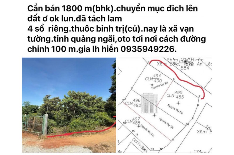 Bán đất QUargn Ngãi