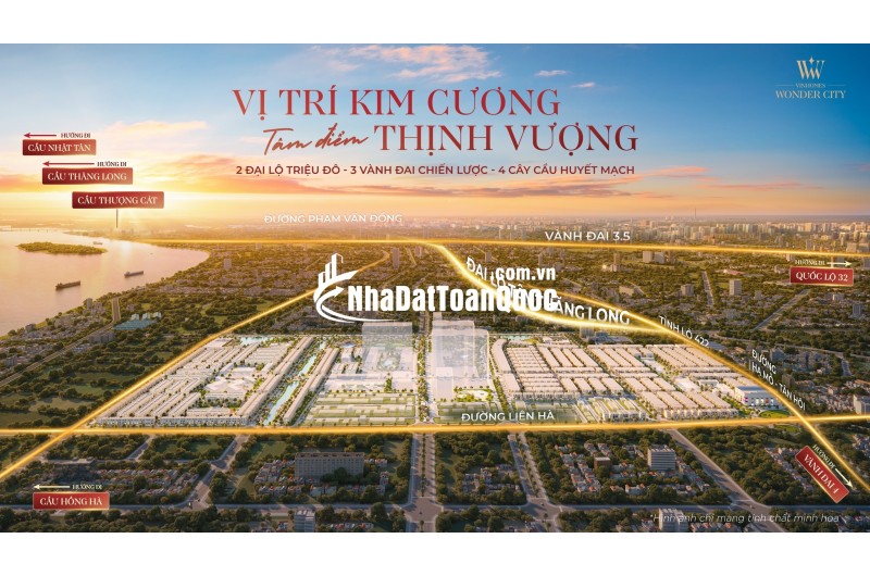 Vinhomes Wonder City - Đan Phượng. -Quỹ Căn Đẹp Giá Tốt Từ Chủ Đầu Tư