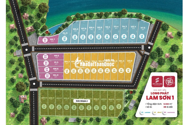 Đất Nền Long Phát Lam Sơn - Gần Khu Nông Nghiệp Công Nghệ Cao  Sẵn Sổ Sang Tên Ngay Giá Chỉ 150tr/Lô