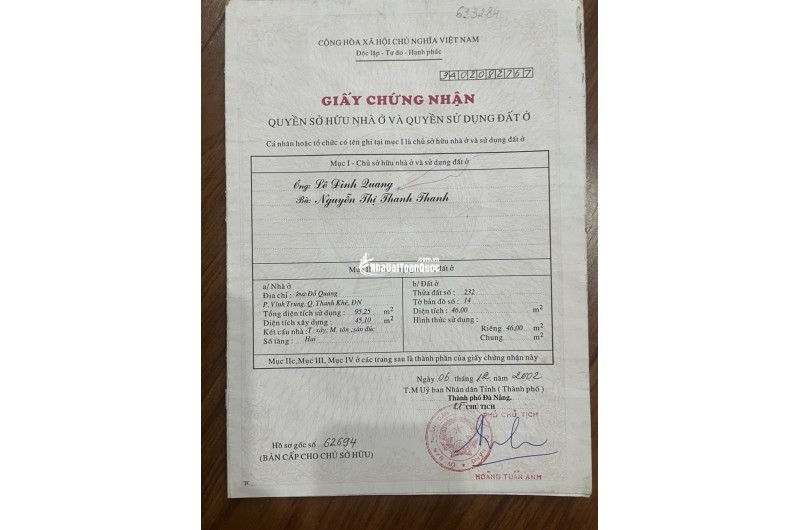 BÁN NHÀ MẶT TIỀN 132 ĐỖ QUANG, 46M 3 TẦNG 3PN3VS HƯỚNG ĐÔNG NAM. 6,9TỶ, LH 0905113070.