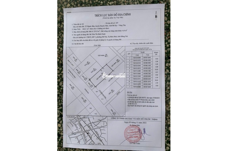 ĐẤT MT TẠI THỦ PHỦ DU LỊCH XÃ HỒ TRÀM TPHCM, 291M2 TC 235,9M2 SHR 5.1TỶ. LH:0914377376.