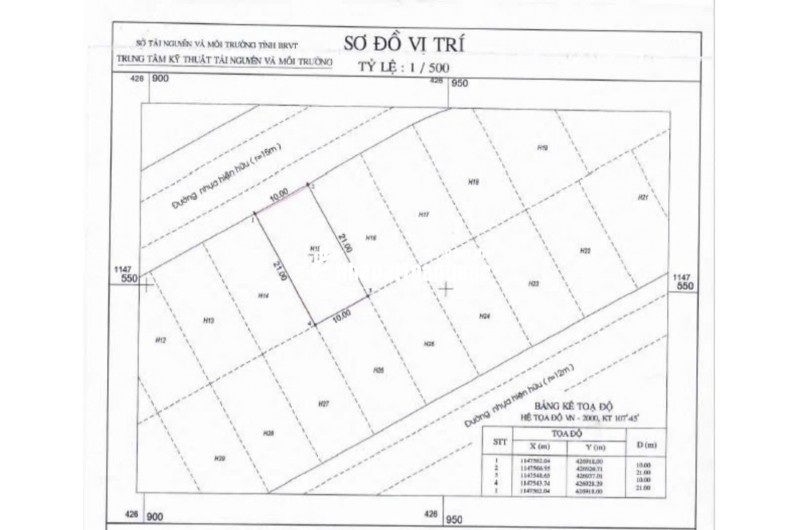 Bán đất BIỆT THỰ khu Decomex Đại An - Phường 9 VUNG TAU