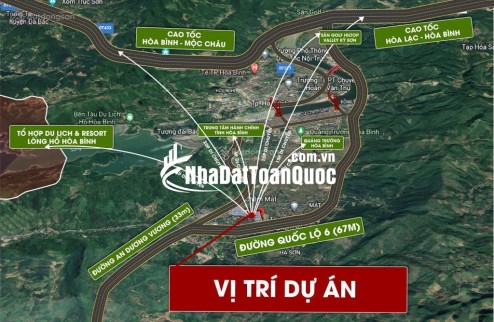 Quỹ đất nền giá đầu tư đợt 1 TP Hòa Bình. Cơ hôi x2 x3 tài sản.
