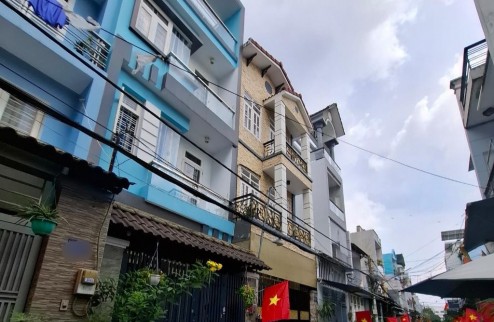Bình Tân, Lê Văn Quới Ngay Chợ KD Mua Bán Sầm Uất, DT 56m2 (4x14m) 4 Tầng, Hẻm Xe Ôtô, Nhỉnh 6 Tỷ Còn TL
