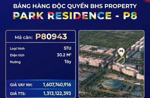 Căn hộ studio - tòa P8 dự án Sun Urban City Hà Nam (P80939)