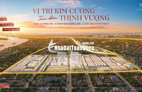 Vinhomes Wonder City - Đan Phượng. -Quỹ Căn Đẹp Giá Tốt Từ Chủ Đầu Tư