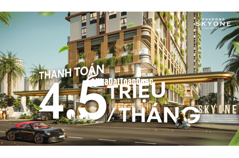 Thanh toán 4,5 triệu/tháng – An cư tại Căn hộ SkyOne hiện đại cho người trẻ