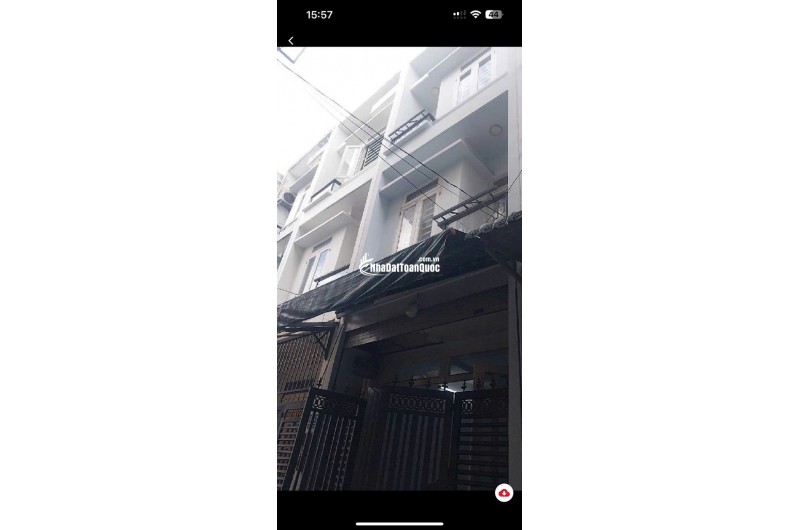 Bán nhà ngõ 4m, Bình Hưng Hòa B, Bình Tân. 48m2, 2 tầng, 3PN, 4WC. Sổ đỏ, 2.7 tỷ.