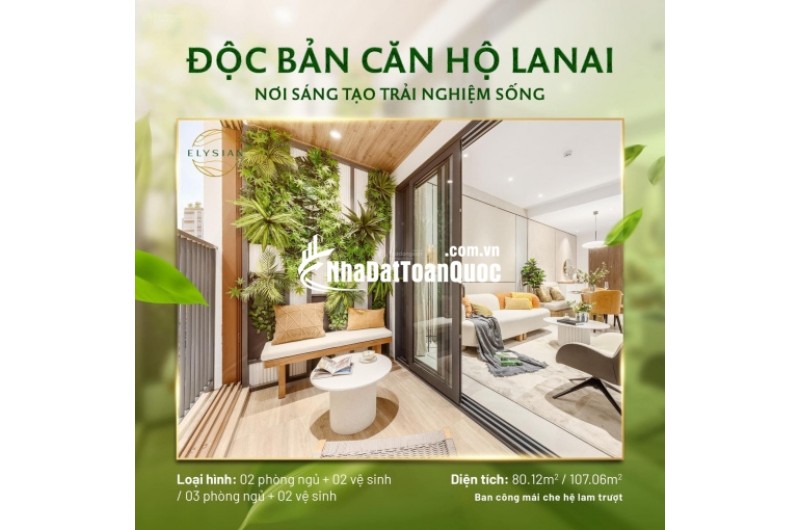 Căn hộ Elysian quận 9, rổ hàng đa dạng các căn từ 1,2,3PN giá tốt view đẹp, mua ngay trực tiếp CĐT, CK 8%, Thanh toán 5% ký HĐMB