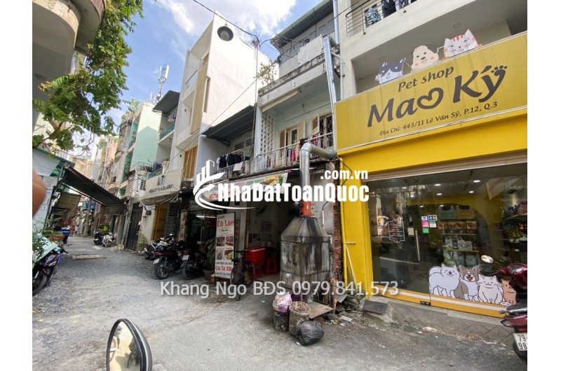 Nhà 69m2 Lê Văn Sỹ Q3, Giá 6.6 tỷ. Hẻm thông, cách HXH 20m, đẹp, tiện cho thuê