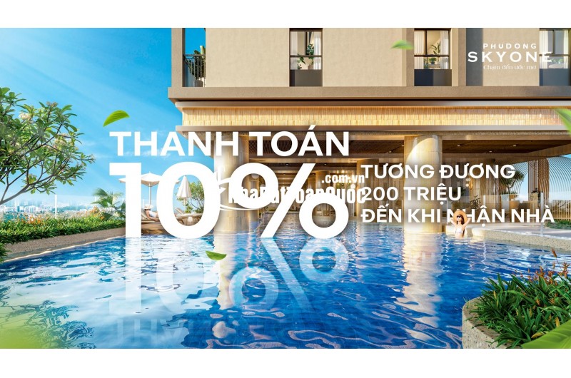 Thanh toán 4,5 triệu/tháng – An cư tại Căn hộ SkyOne hiện đại cho người trẻ