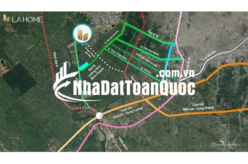 Nhà phố 3 tầng giáp Bình Chánh chỉ trả trước 850 triệu nhận nhà