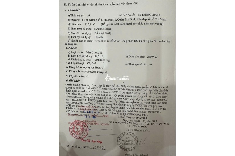 Bán nhà HXH 2 lầu 1 sân thượng hẻm 61 Đường số 1, P10 Q. Tân Bình