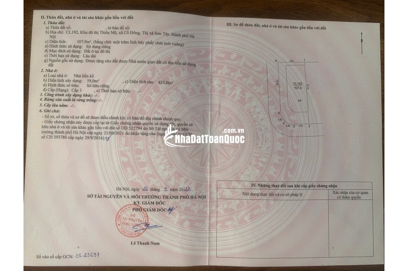 Bán gấp căn biệt thự liền kề 5 tầng thô kđt Thiên Mã - Cổ Đông - Sơn Tây