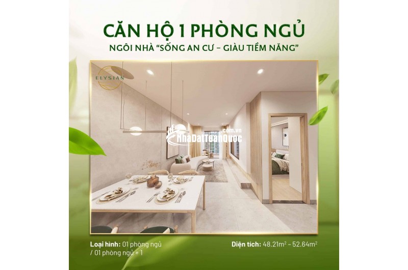 Căn hộ Elysian quận 9, rổ hàng đa dạng các căn từ 1,2,3PN giá tốt view đẹp, mua ngay trực tiếp CĐT, CK 8%, Thanh toán 5% ký HĐMB