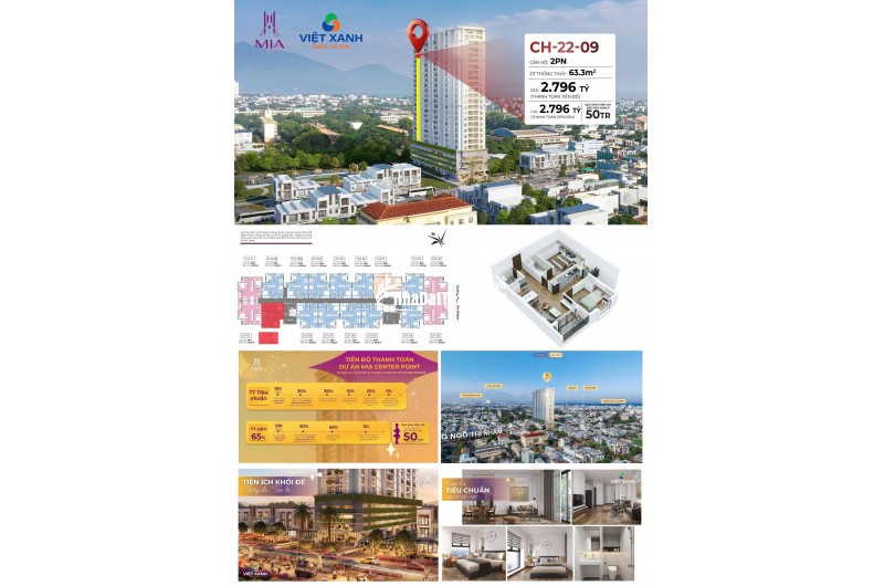  CHỈ 2,5 TỶ – SỞ HỮU NGAY CĂN HỘ 2PN CAO CẤP TẠI TRUNG TÂM LIÊN CHIỀU 