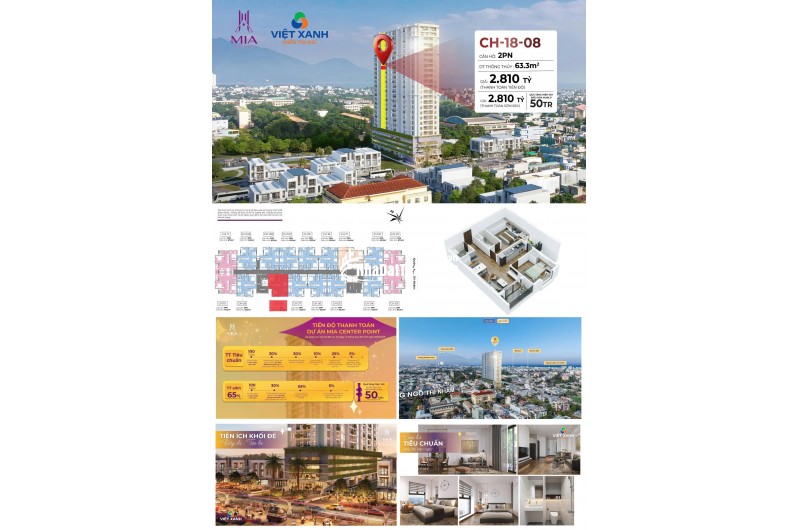  CHỈ 2,5 TỶ – SỞ HỮU NGAY CĂN HỘ 2PN CAO CẤP TẠI TRUNG TÂM LIÊN CHIỀU 