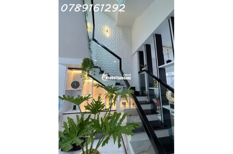 HẺM XE HƠI - NƠ TRANG LONG - P13 - 60M2 - 4 TẦNG - 4PN - SỔ VUÔNG - HOÀN CÔNG - TẶNG NỘI THẤT -  8TỶ 6