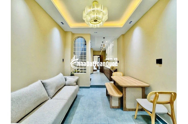 NHÀ ĐẸP 4 TẦNG ( 4 x 11 ) - HẼM XE HƠI 6M - GẦN NGÃ 4 PHÚ NHUẬN - KHU PHAN XÍCH LONG -  10 TỶ 380 ( TL )