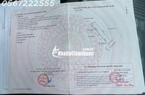 Bán đất Cẩm La, xã Thanh Sơn, huyện Kiến Thụy, Hải Phòng.
