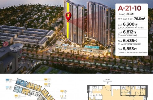  CĂN MẶT SÔNG – VIEW PHÁO HOA ĐỘC QUYỀN – MASTERI ĐÀ NẴNG 