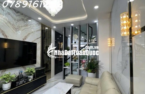 HẺM XE HƠI - NƠ TRANG LONG - P13 - 60M2 - 4 TẦNG - 4PN - SỔ VUÔNG - HOÀN CÔNG - TẶNG NỘI THẤT -  8TỶ 6