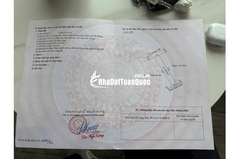 23 tr / m2– 175m2 Hải Thành Dương Kinh Zalo 0567222555