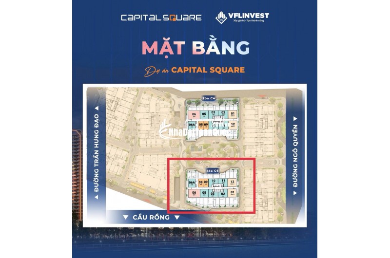 CK 15% cho 50 KH đầu tiên kèm quà tặng 100tr khi đến với Capital Square trước 22/9