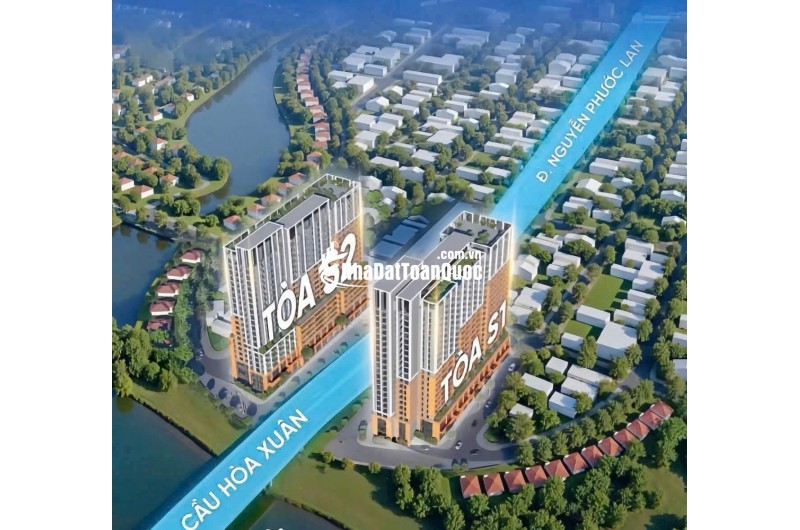 Căn hộ view sông cao cấp đầu tiên Hoà Xuân-sổ lâu dài - chỉ 60 triệu/m2 chiết khấu khủng Sun Group