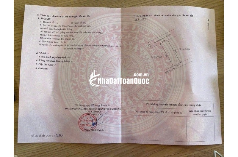 1.2x tỷ 67.5m2 Hồng Phong Minh Đức Đồ Sơn Zalo 0567222555