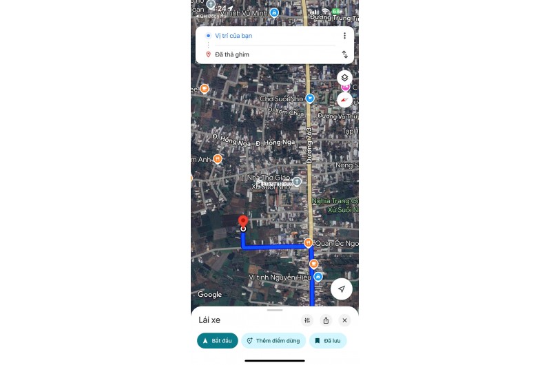 Lô đất 1000m² (ngang 10m), sổ hồng riêng, đường 3m, gần Chợ, Nhà Thờ Suối Nho