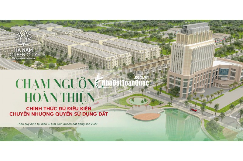 bán đất nền chính CĐT dự án Hà Nam Green City