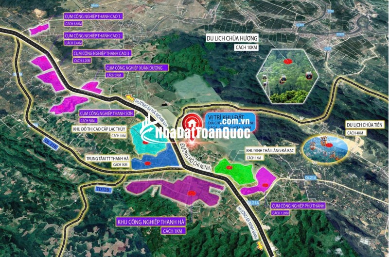 ĐẤT NỀN TRUNG TÂM ĐÔ THỊ – LÕI KCN THANH HÀ (Ba Hàng Đồi, Lạc Thủy, Hòa Bình)