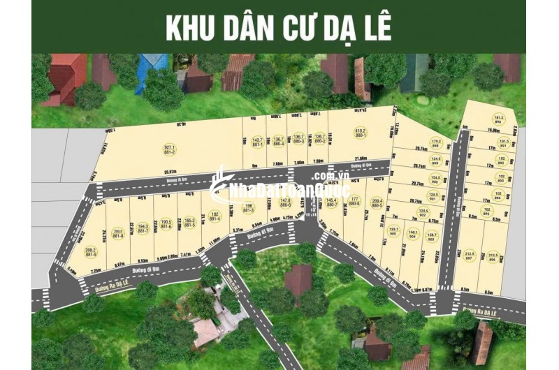 Mở bán khu phân lô 50 lô tại đường Dạ Lê chỉ bỏ ra 200tr là sở hữu ngay, Đã có sổ