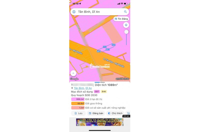 BÁN ĐẤT GIÁ RẺ  NGAY NGÃ TƯ ĐƯỜNG MỸ PHƯỚC TÂN VẠN 1088M2 GIÁ 25 TỶ.