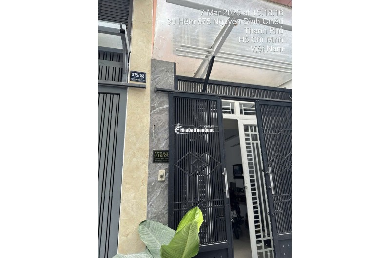 Bán Nhà 575/86 Nguyễn Đình Chiểu, Quận 3. DT: 3.2m*10m. CN: 29m2. 5 Tầng. Giá 9.9  tỷ