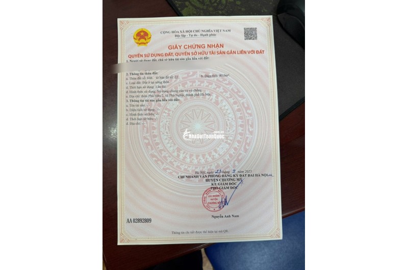 SIÊU PHẨM LÔ GÓC 80M TẠI PHÚ NGHĨA-CHƯƠNG MỸ-HÀ NỘI